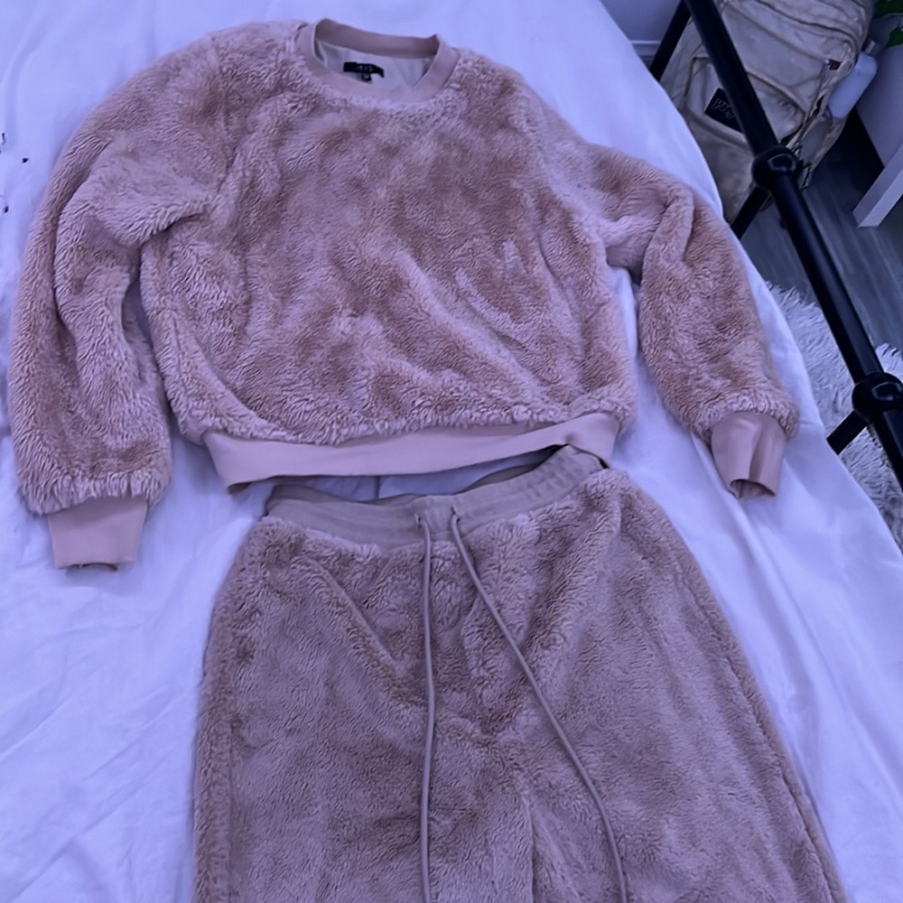 Brown Fur Iris 2 Piece Set Size S/M